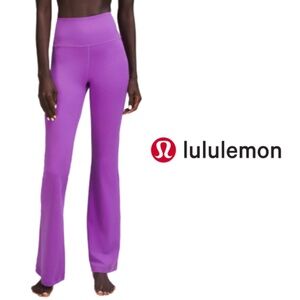 Lululemon Groove Super-High-Rise Flared Pant *Nulu Moonlit Magenta - Size 4
